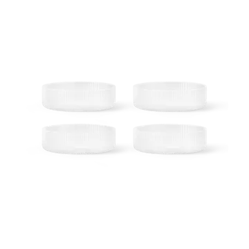 Miska śniadaniowa Ripple 4-pak - Frosted - Ferm Living