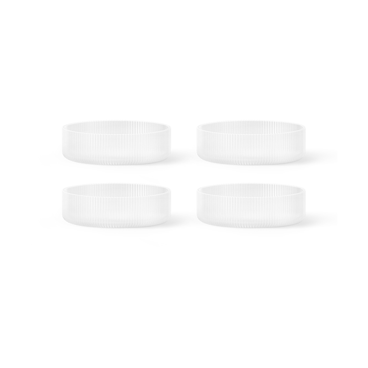 Miska śniadaniowa Ripple 4-pak - Frosted - Ferm Living