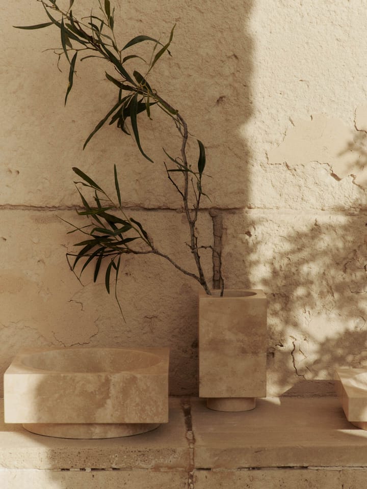 Miska wysoka dekoracyjna Hew, Travertine Ferm Living