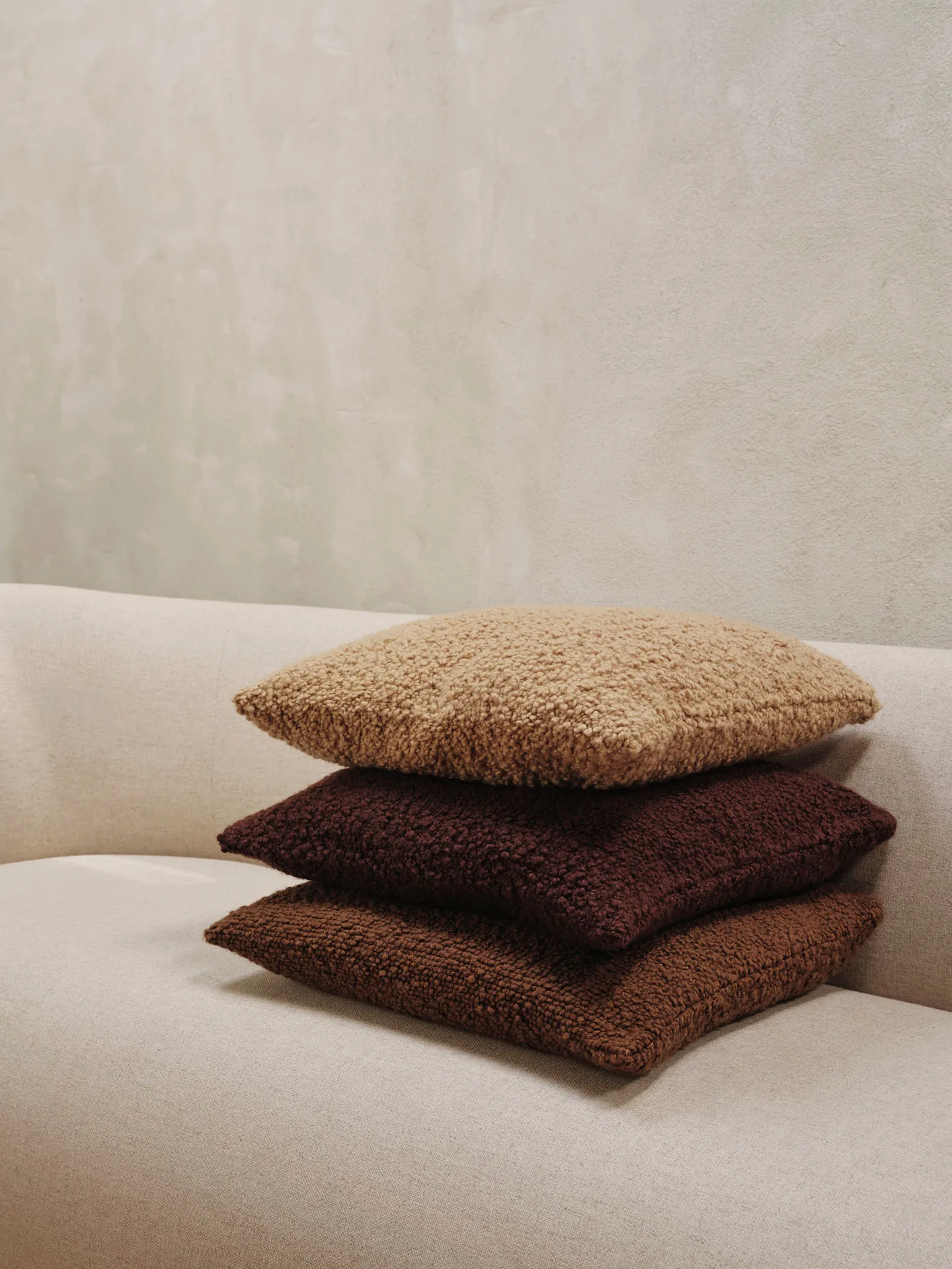 Moor poduszka 50x50 cm, Dark pecan Ferm Living