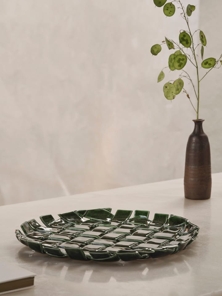 Naczynie Plait Ø30 cm, Emerald green Ferm Living