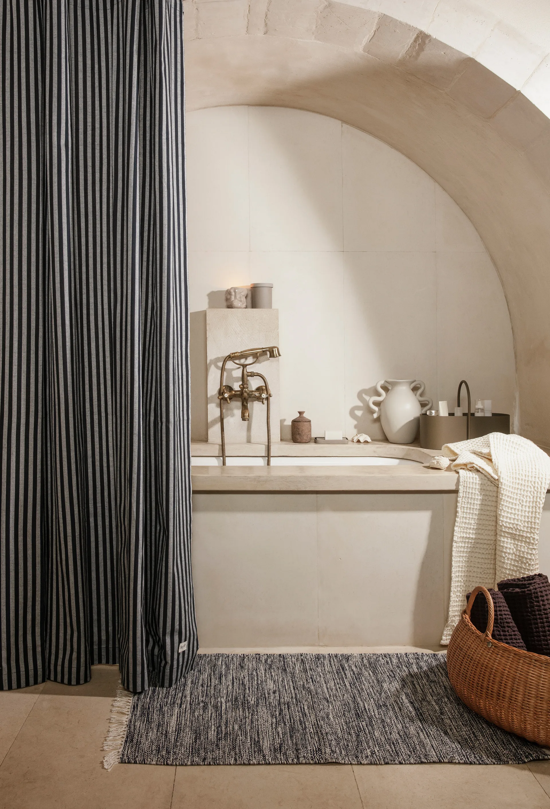 Niski kosz Braided, Naturalny Ferm Living