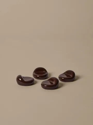 Nube nóżki do doniczki, zestaw 4 szt. - Carob brown - Ferm Living