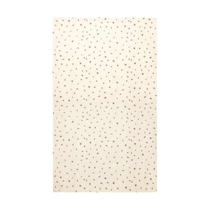 Obrus Baies 150x240 cm - Naturalny-ciemna czekolada - Ferm Living