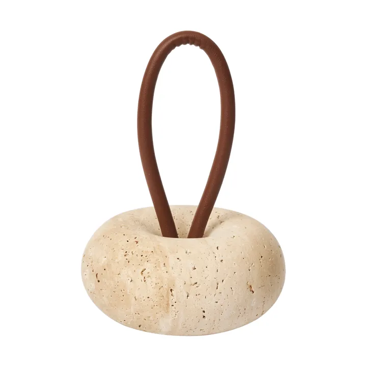 Odbój do drzwi Wa - Travertine, Ø14 cm - Ferm Living