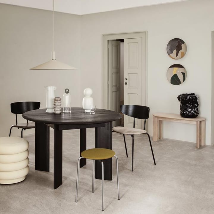 Okragły stół do jadalni, Oak white oiled Ferm Living