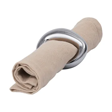 Orrith pierścienie do serwetek, zestaw 4 szt. - Silver - Ferm Living
