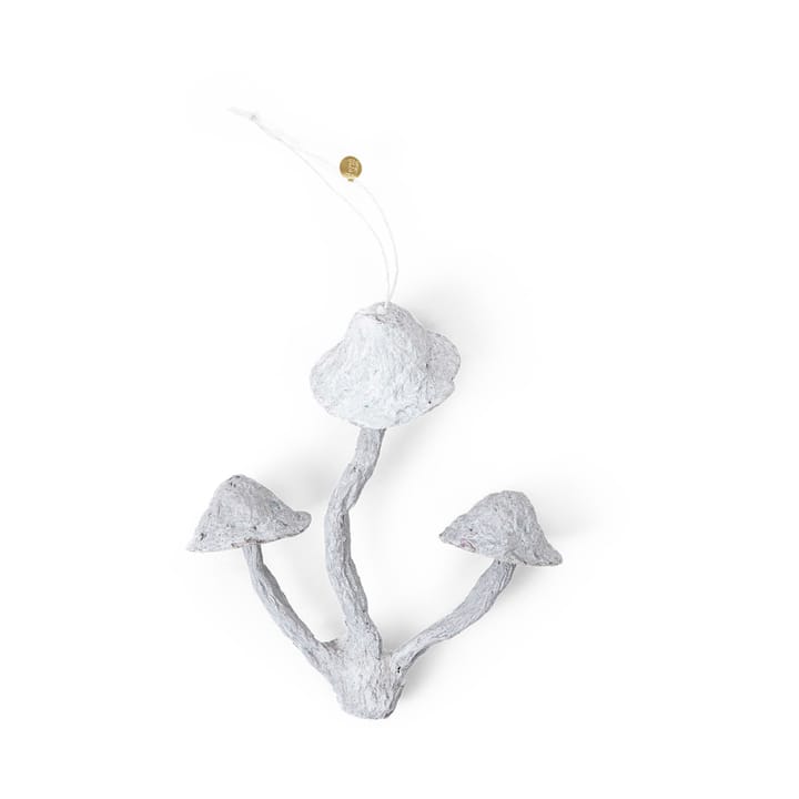 Ozdoba na choinkę Mushroom ornament - Faded white - ferm LIVING