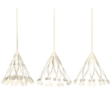 Paperd dzwoneczki, papierowa dekoracja Ø10 cm 3-pak - Off-white - Ferm Living