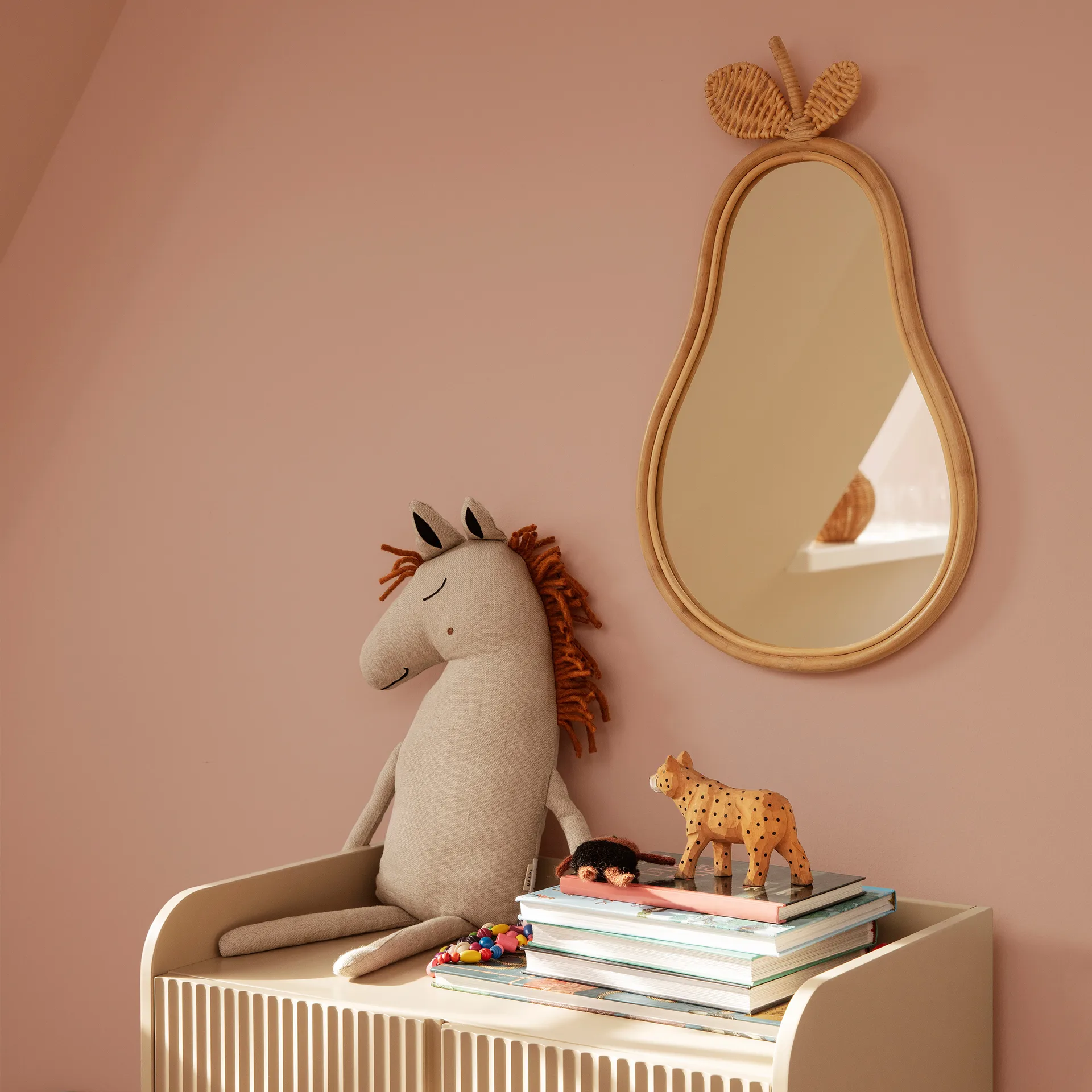 Pear lustro 37x62 cm, Natural Ferm Living