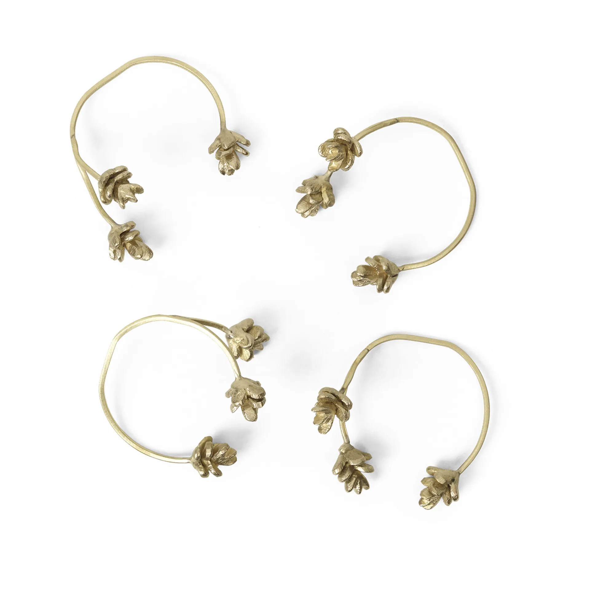 Pierścień na serwetki Forest 4-pak, Brass Ferm Living