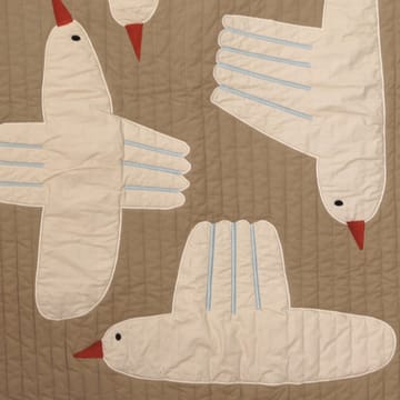 Pikowany koc Bird - Beżowy - Ferm Living