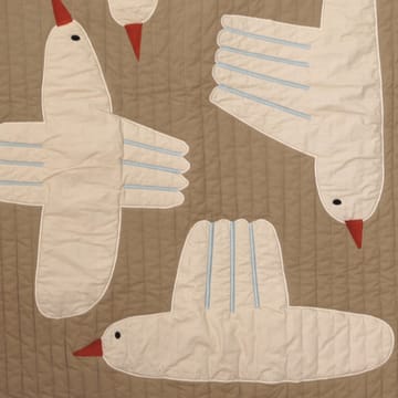 Pikowany koc Bird - Beżowy - ferm LIVING