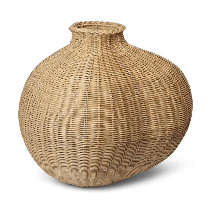 Pleciony wazon podłogowy Bola - Natural - Ferm Living