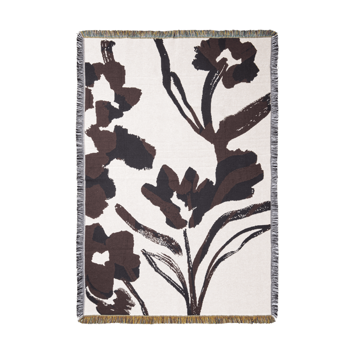 Pled Cilla tapestry 120x170 cm - Off-white-Dark grape - Ferm Living