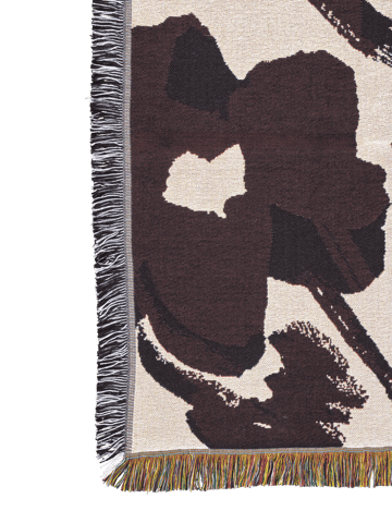 Pled Cilla tapestry 120x170 cm - Off-white-Dark grape - Ferm Living