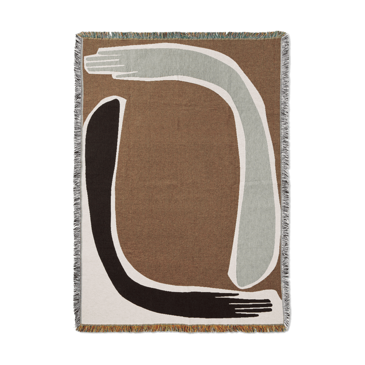 Pled Pose Tapestry 120x170 cm - Coffee - Ferm Living