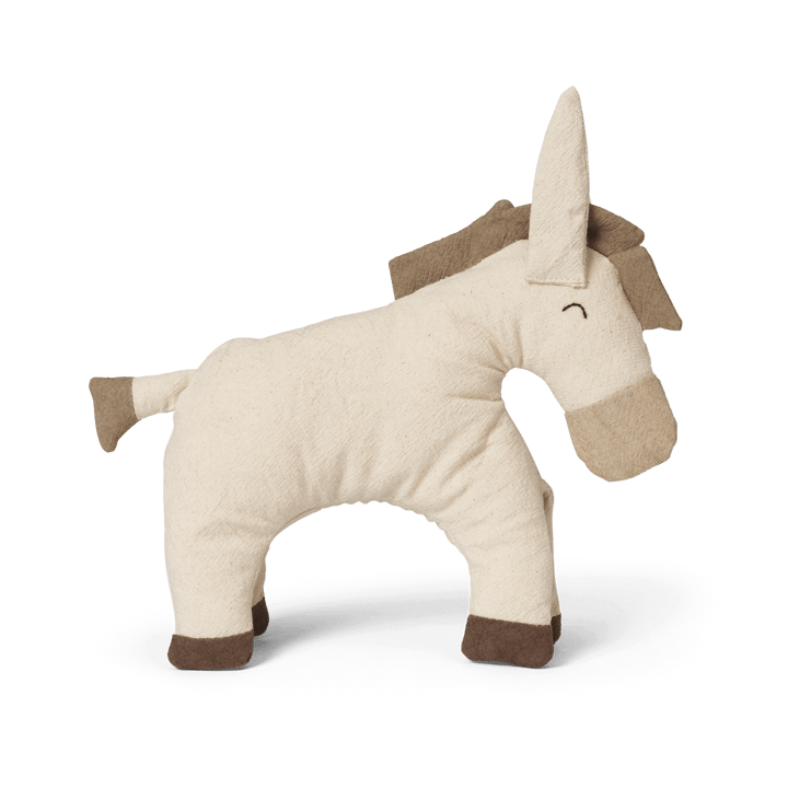 Pluszowe zwierze Donkey - Undyed-dark sand - Ferm Living