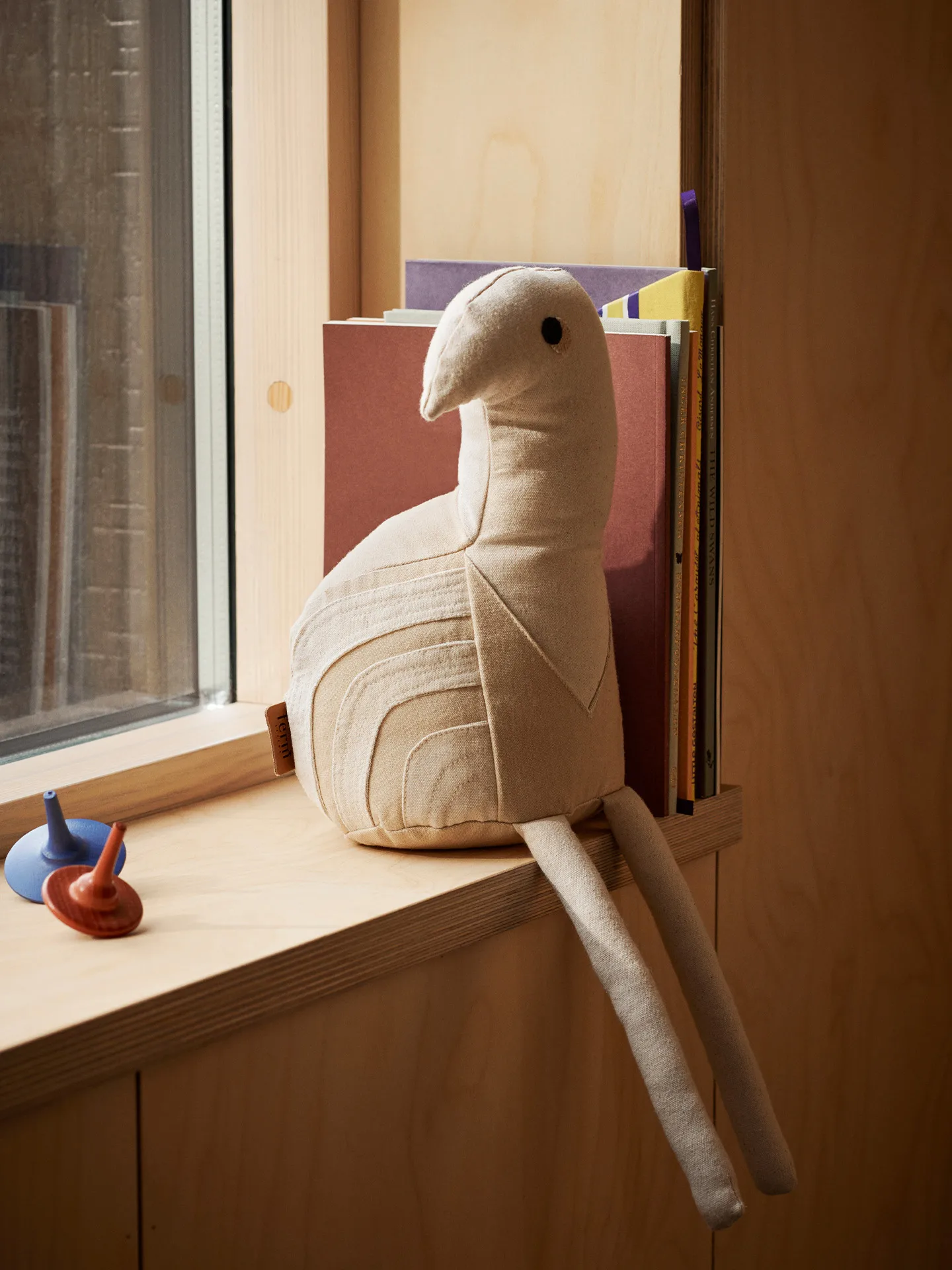 Pluszowy wąż Birdy Teddy, Naturalny - kremowy Ferm Living