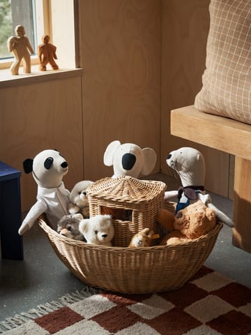 Pluszowy wąż Panda Teddy - Naturalny - Ferm Living