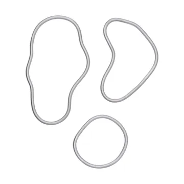 Podkładka pod gorące naczynia Pond, 3 elementy - Aluminium - Ferm Living