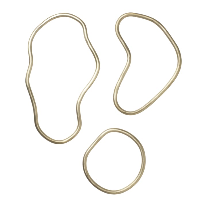 Podkładka pod gorące naczynia Pond, 3 elementy - Brass - Ferm Living