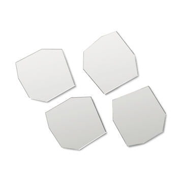 Podkładka pod szklankę Shard 4-pack - Mirror - Ferm Living