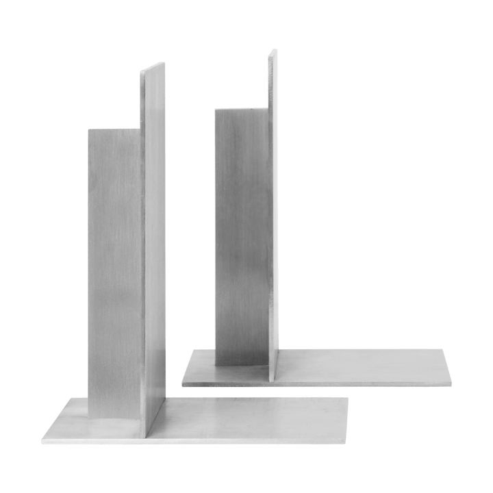 Podpórki do książek Lager 2 szt. - Aluminium - Ferm Living