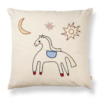 Poduszka Naive 40x40 cm - Horse - Ferm Living