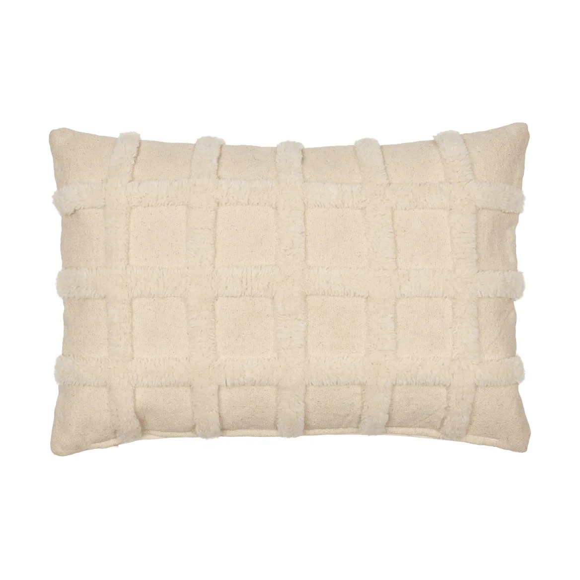 Poduszka Norte grid, Off-white, 40x60 cm Ferm Living