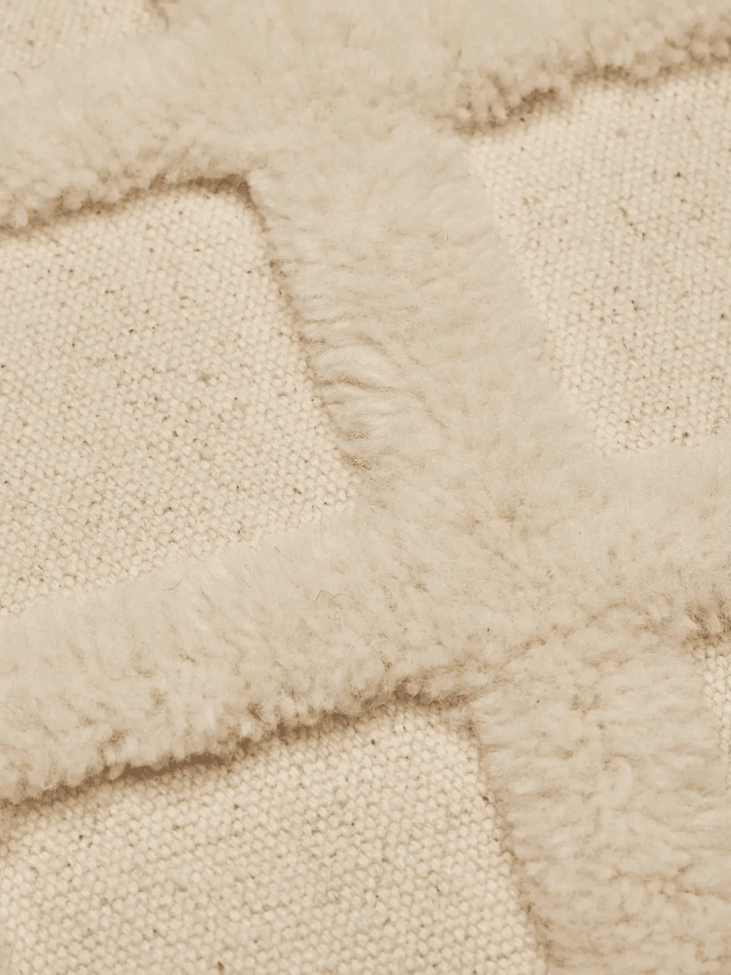 Poduszka Norte grid, Off-white, 50x50 cm Ferm Living