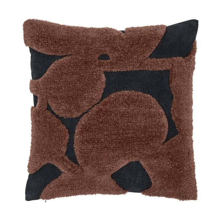 Poduszka tufted Cilla - Black-dark chocolate 50x50 cm - Ferm Living