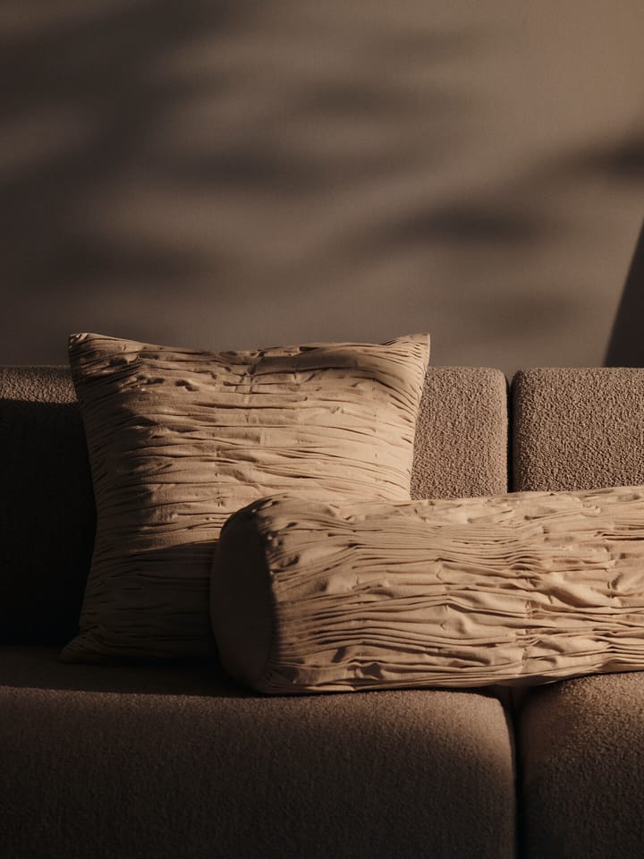 Poduszka wałek Falda smocked bolster, Undyed Ferm Living
