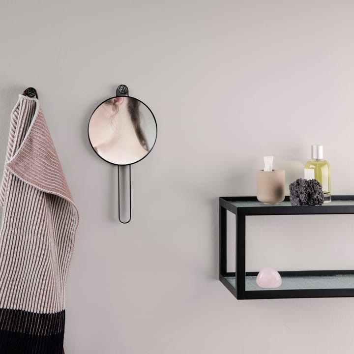 Poise lusterko pordęczne, black Ferm Living