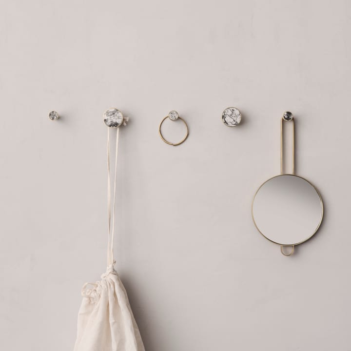 Poise lusterko pordęczne, brass Ferm Living
