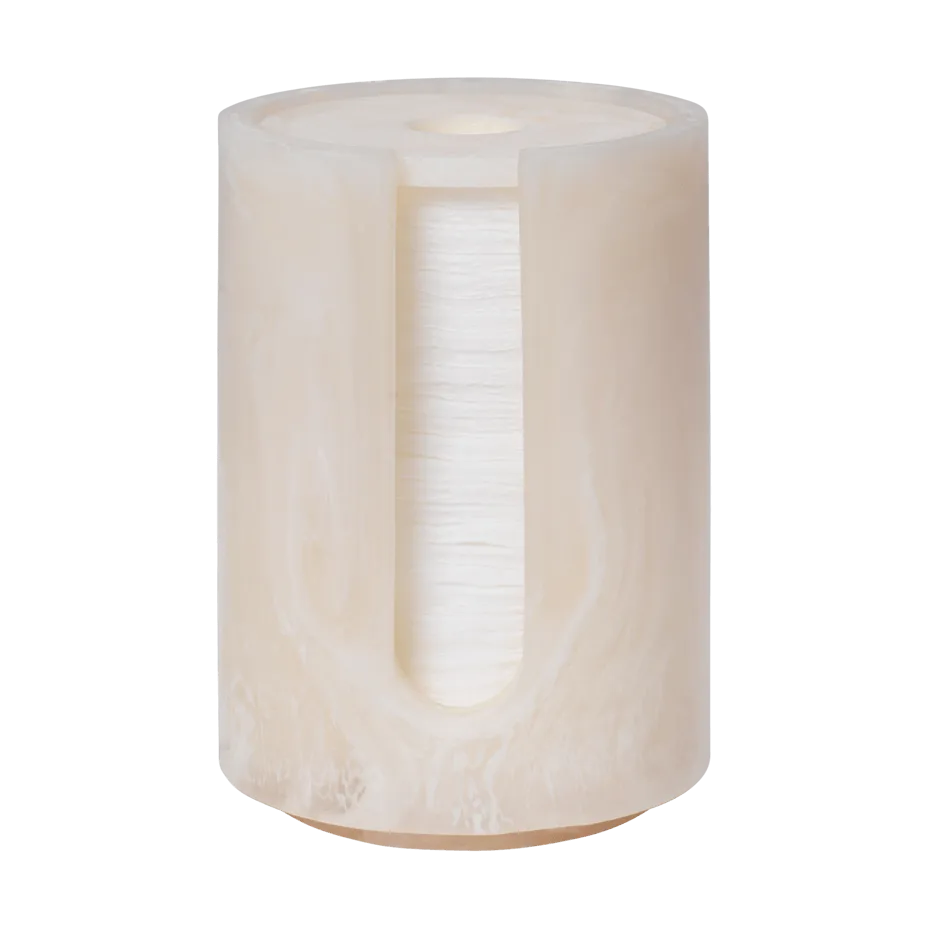 Pojemnik na płatki kosmetyczne Mist Ø8x11,8 cm, Pearl Ferm Living