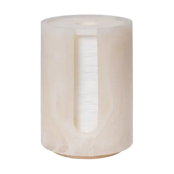 Pojemnik na płatki kosmetyczne Mist Ø8x11,8 cm - Pearl - Ferm Living