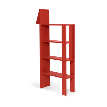Półka na książki Giraffe 69x140 cm - Poppy Red - Ferm Living