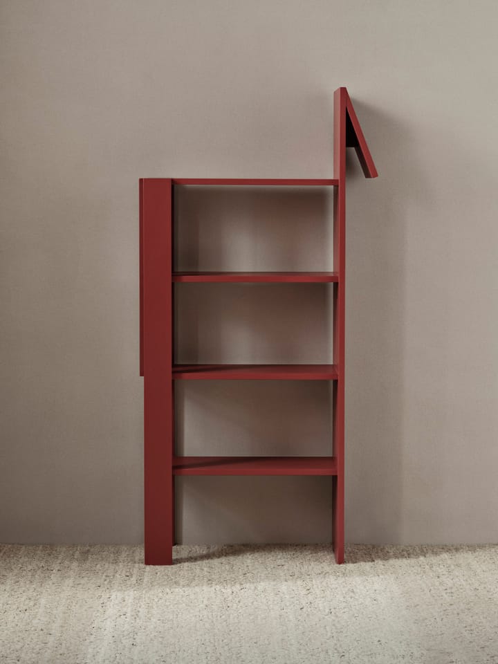 Półka na książki Giraffe 69x140 cm, Poppy Red Ferm Living