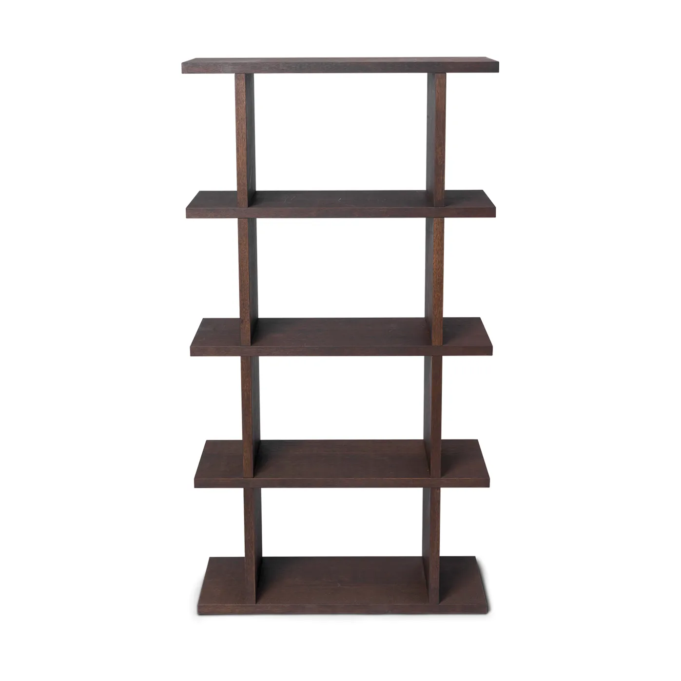 Półka na książki Kona 1x4, Dark stained Ferm Living