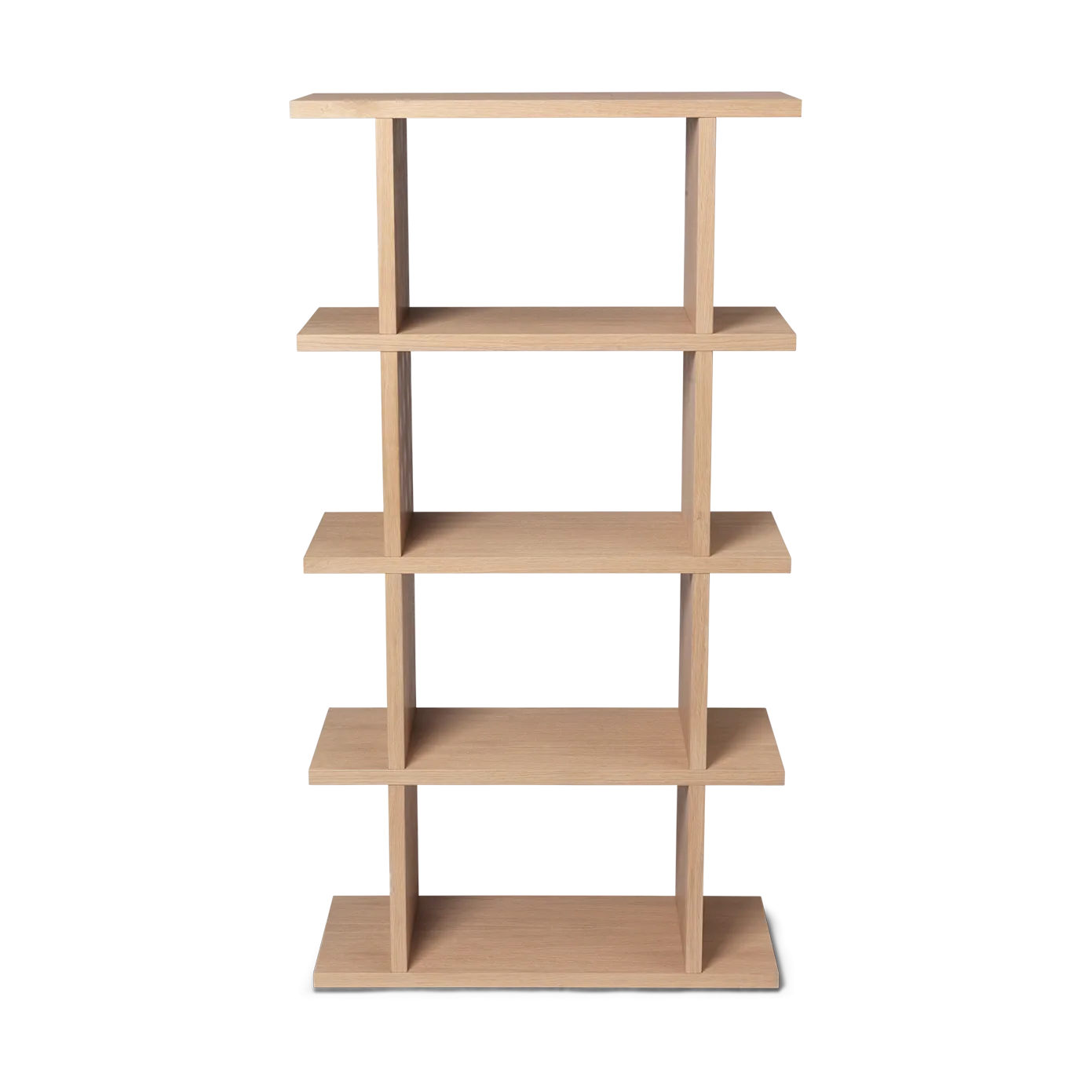 Półka na książki Kona 1x4, Natural Ferm Living