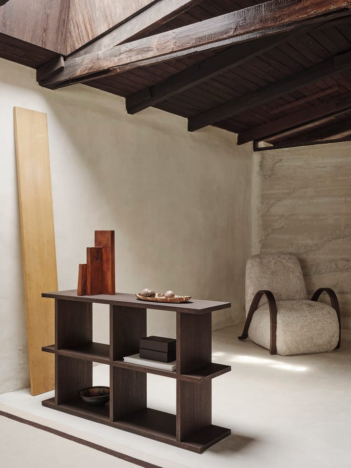 Półka na książki Kona 2x2, Dark stained Ferm Living