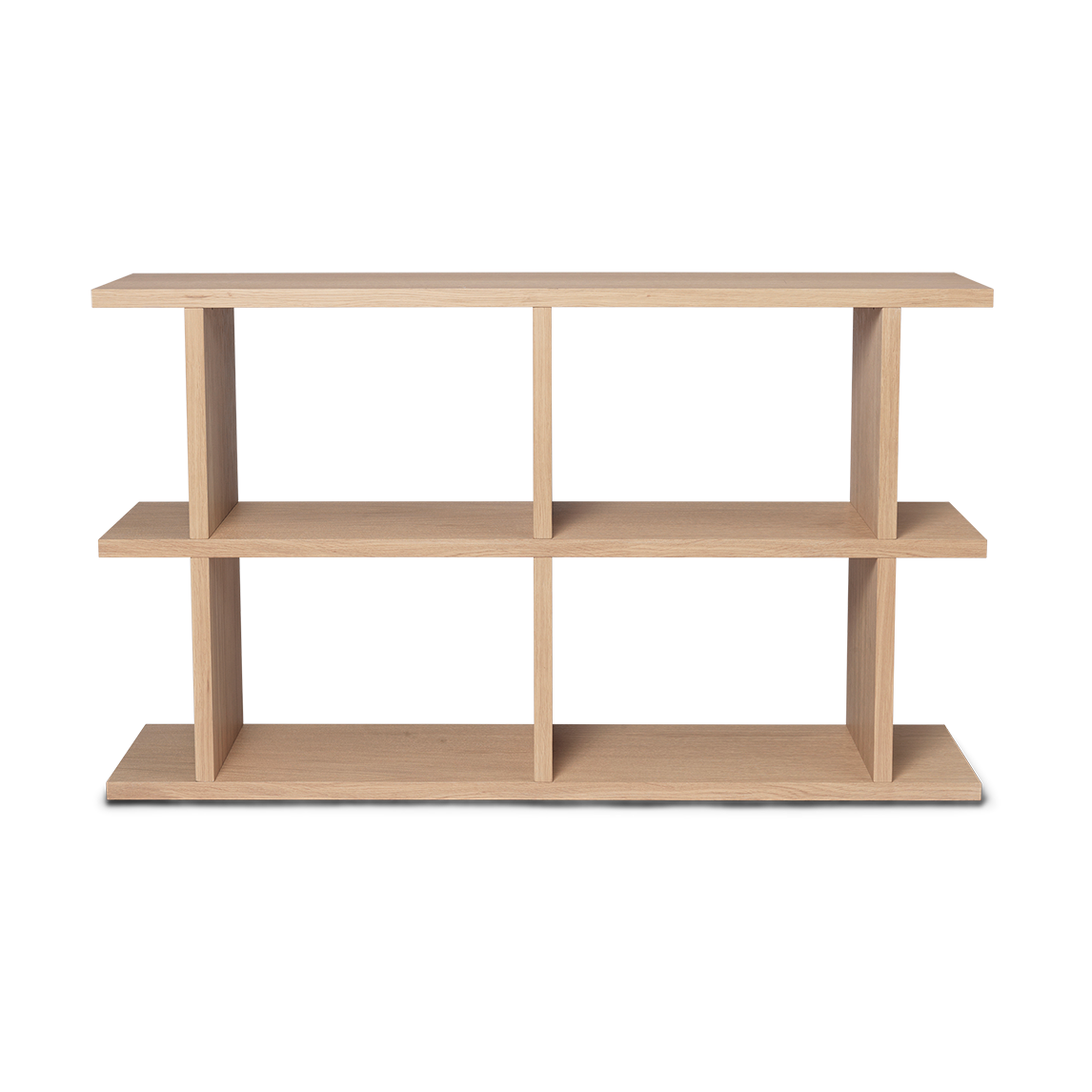 Ferm Living Półka na książki Kona 2x2 Natural | Skandynawski Design | Półki i systemy półek | Beżowy