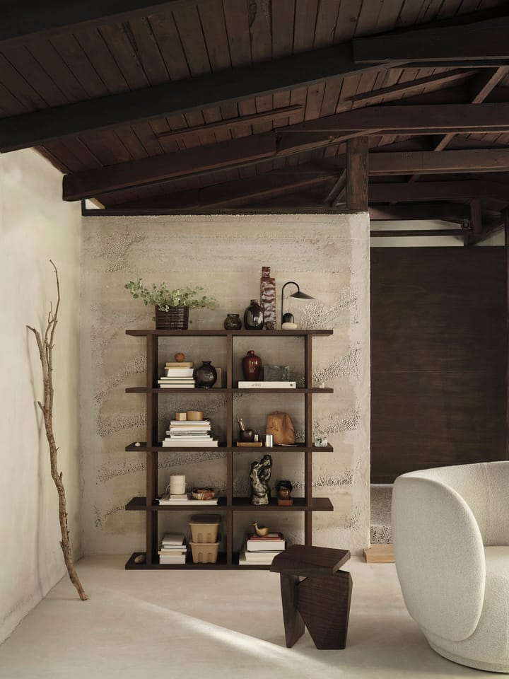 Półka na książki Kona 2x4, Dark stained Ferm Living