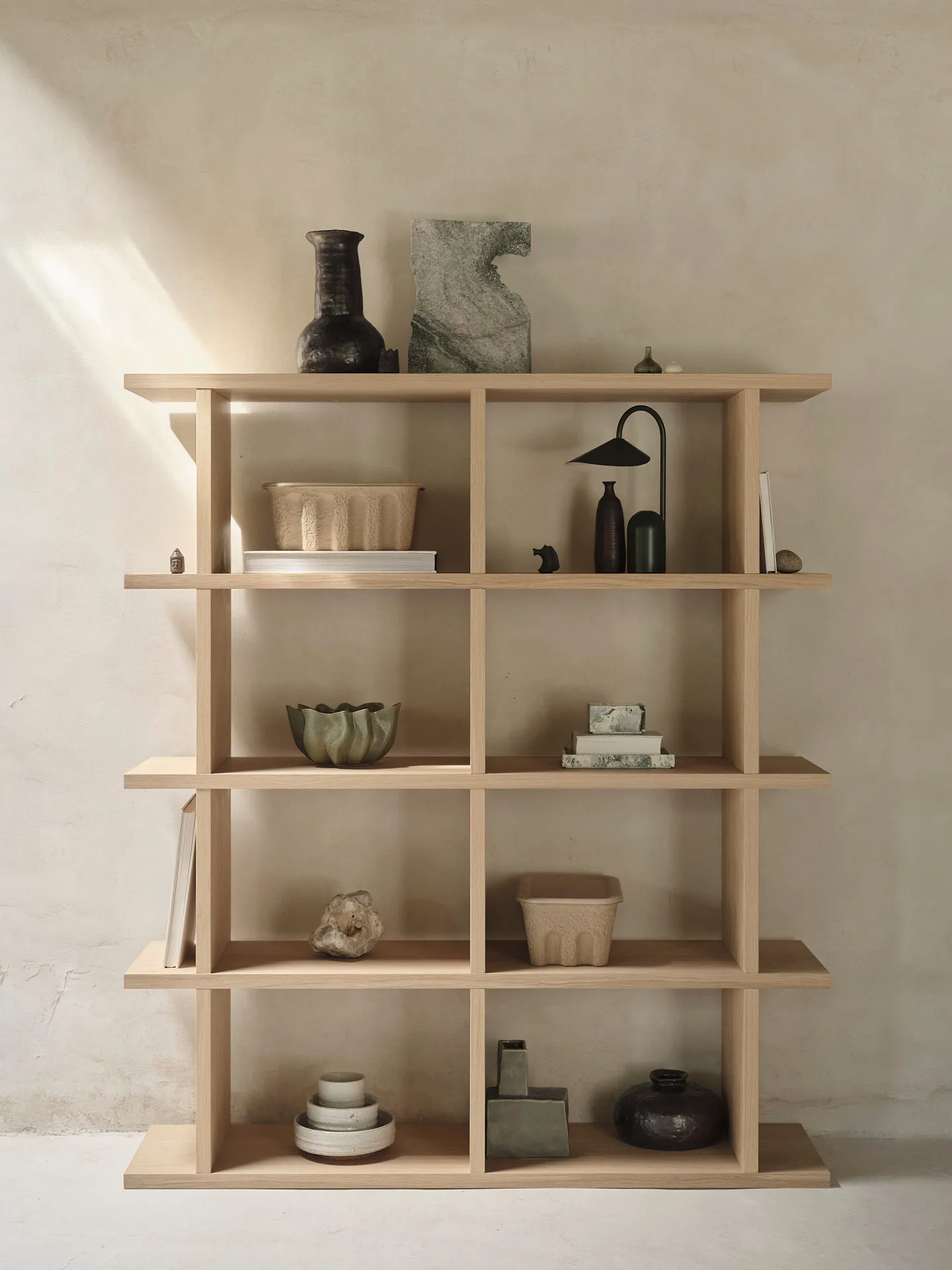 Półka na książki Kona 2x4, Natural Ferm Living