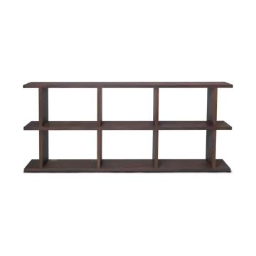 Półka na książki Kona 3x2 - Dark stained - Ferm Living