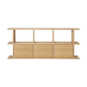 Półka na książki Kona 3x2 - Natural oak, w tym 3 wkłady do szafki - Ferm Living