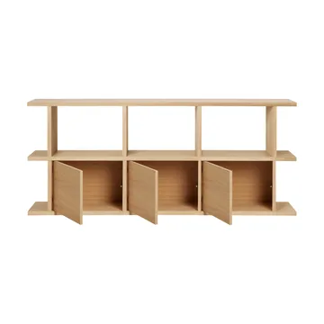 Półka na książki Kona 3x2 - Natural oak, w tym 3 wkłady do szafki - Ferm Living