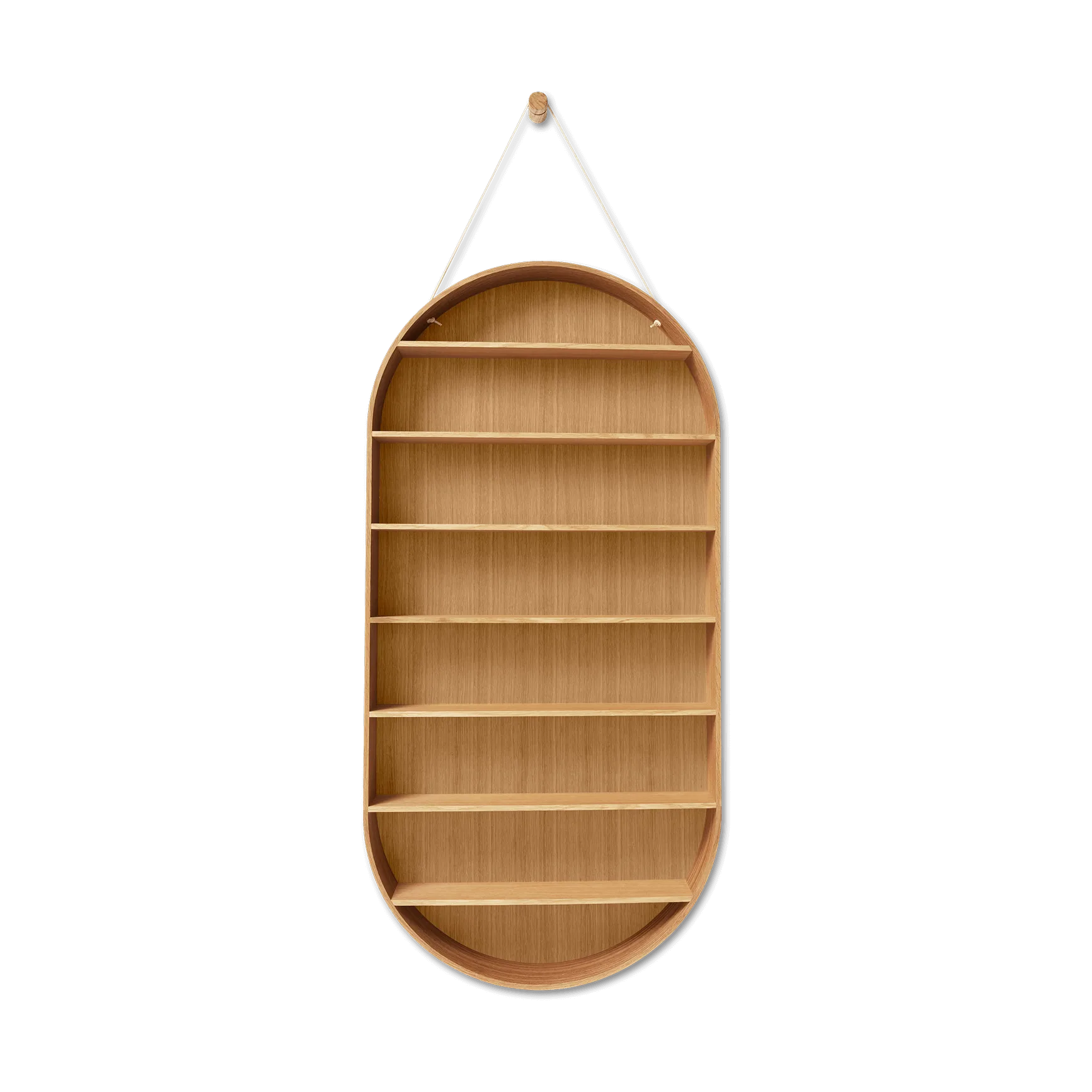 Półka Oval Dorm, Oiled oak Ferm Living