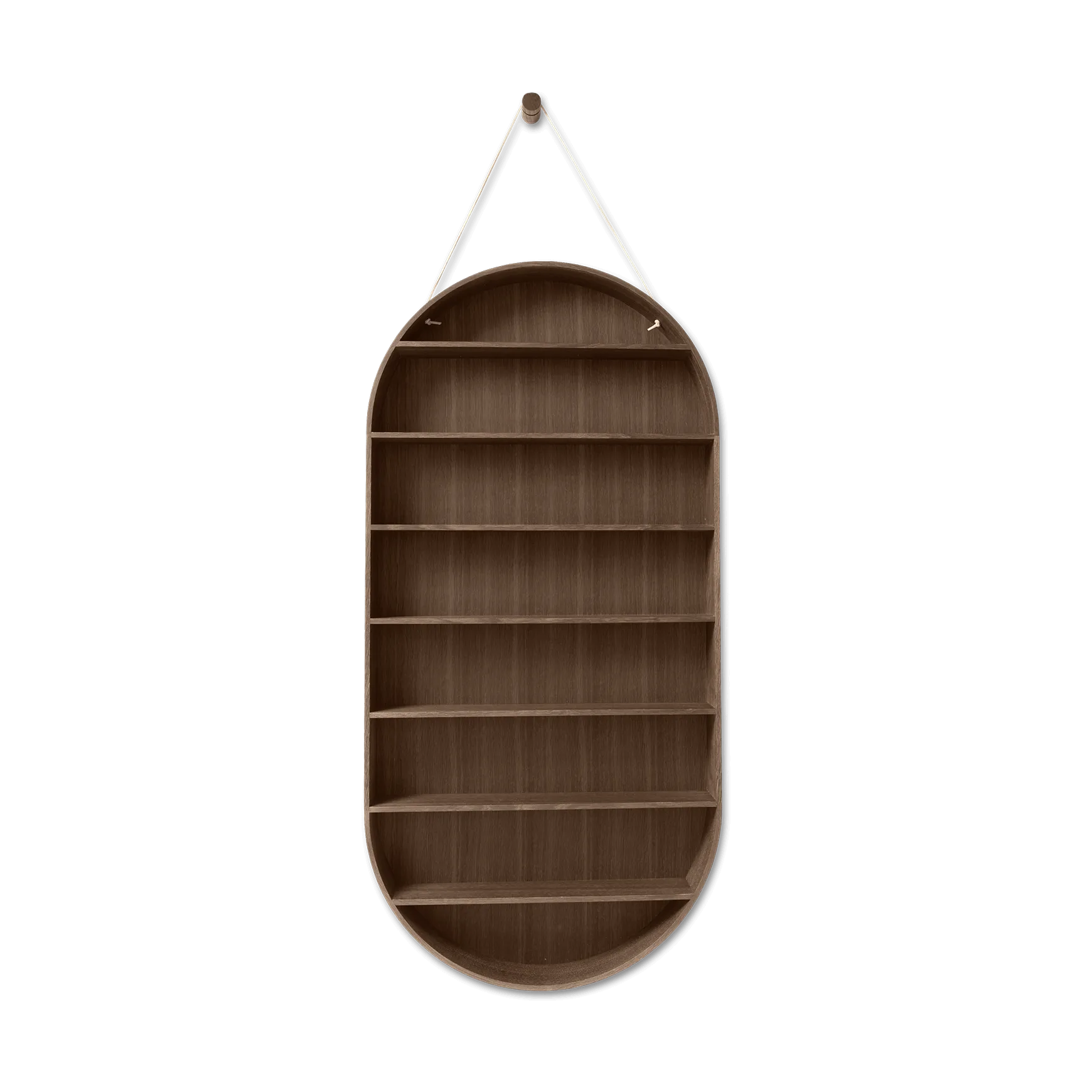 Półka Oval Dorm, Smoked oak Ferm Living